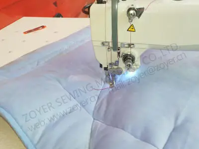 Hot sale ZY9082 D4 zoyer 82cm long arm direct drive auto trimmer auto foot lift lockstitch industrial sewing machine