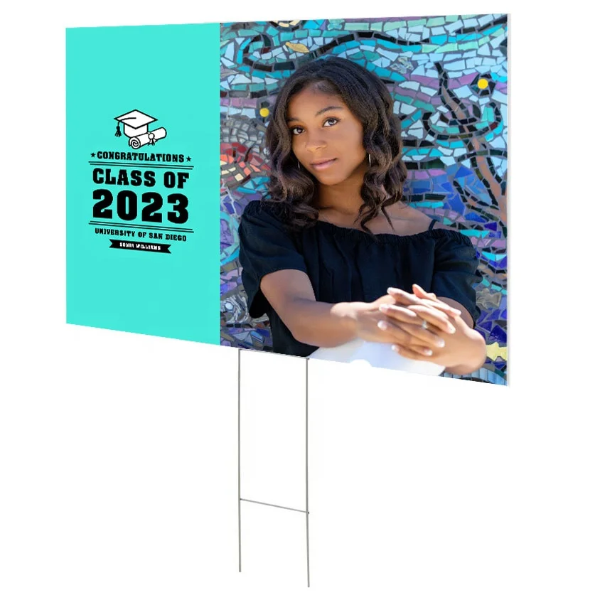 Good Price Corrugated Plastic Sheet Yard Signs 18x24 With H-stakes