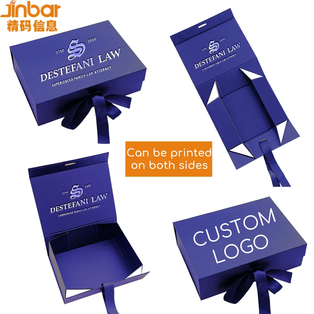 9x6.7x2.8 Inches Custom Low MOQ Make Logo Gift Box Magnetic Folding Box for Eyelash Extension Kit and Wig Cardboard Handmade