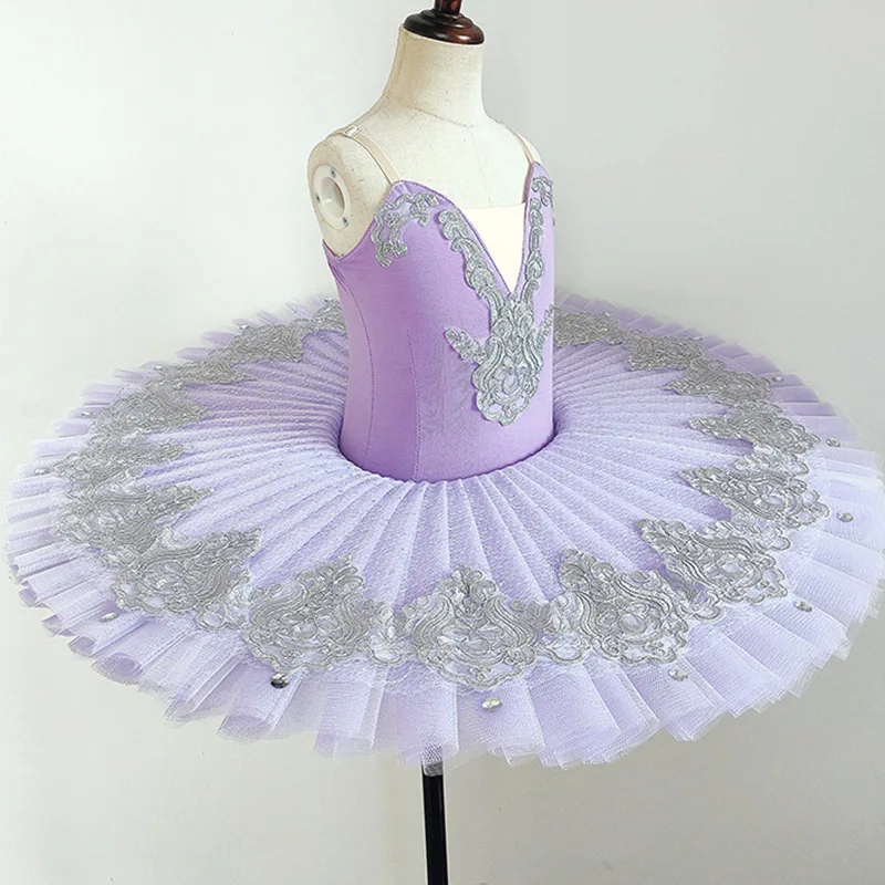 Cute Sweet Girl Princess Dress for Ballet Training Black Swan Stage Performance Tutu Age Group Children Fabric Type Tulle