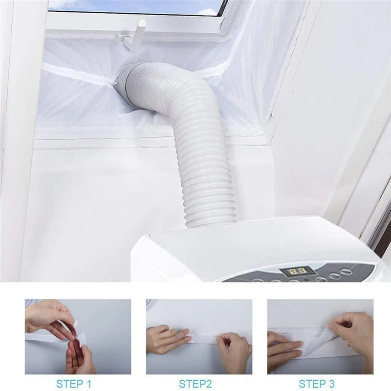 Air Conditioner Sealing Cloth For Window Air Conditioner Window Lock Seal Plate Soft Baffle Seal For All Mobile Air Conditioning
