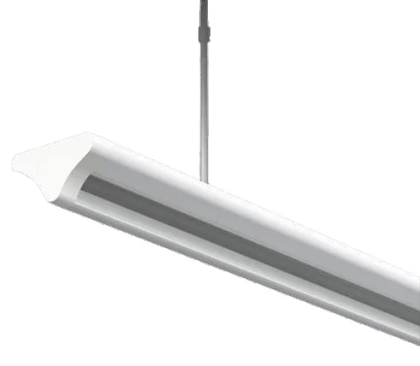 Factory Black White Silver Pendant Linear Lamp Office Supermarket Linkable Led Ceiling Classroom Light (1600587830963)