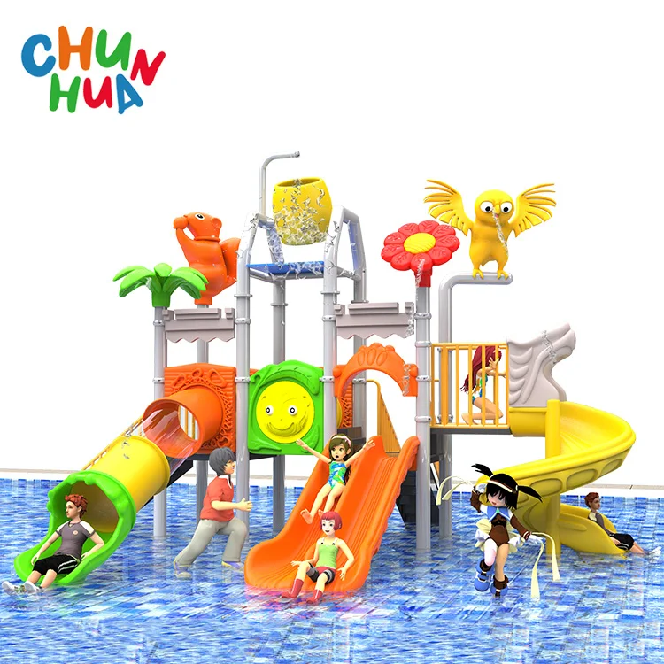 Custom Amusement Park Water Plastic Slides Games Outdoor Playground Play Water Park Swimming Pool