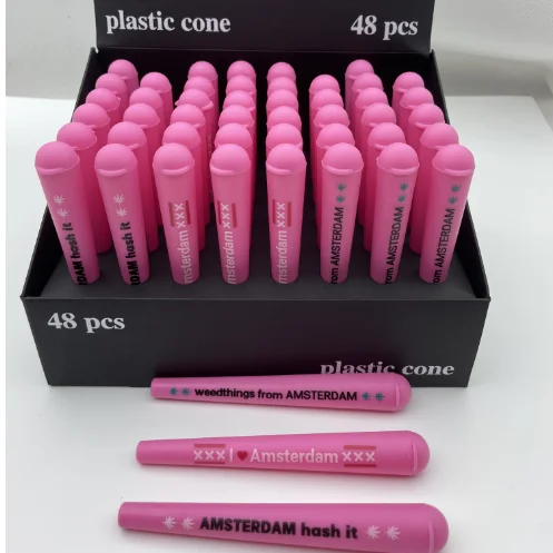 2023 Wholesale King Size 110MM Waterproof Airtight Smell Proof Pre Storage Container Plastic Cone Tube