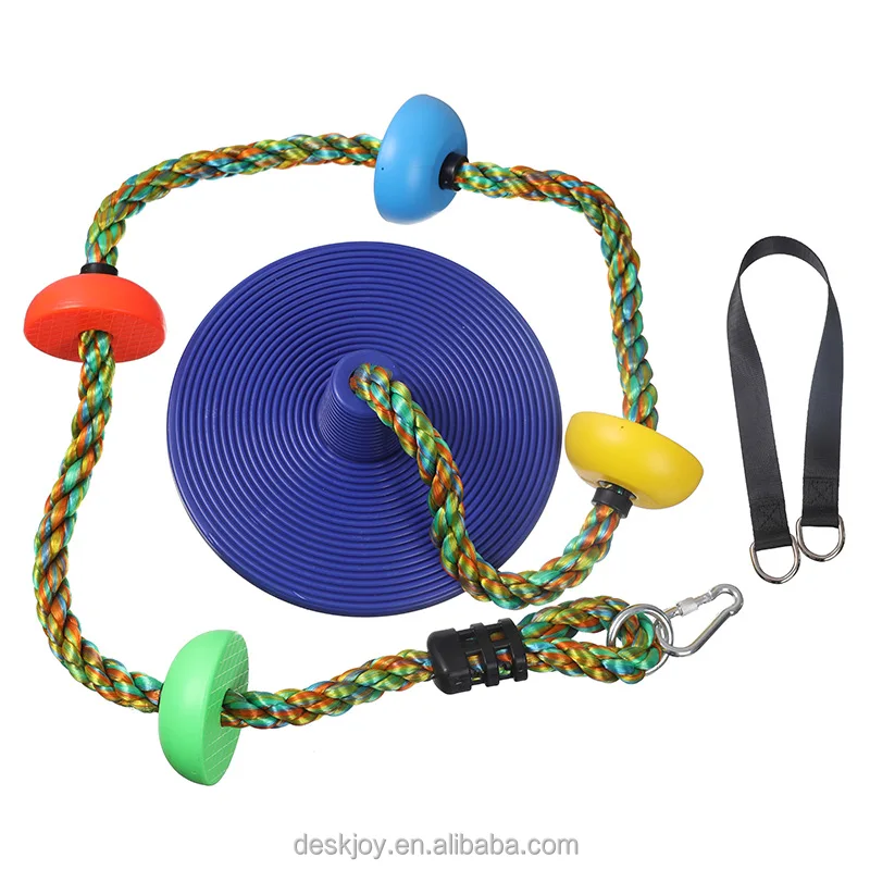 New Product Climbing Rope Tree Swing with Platforms Trees House Tire Saucer Swing Outside Toys