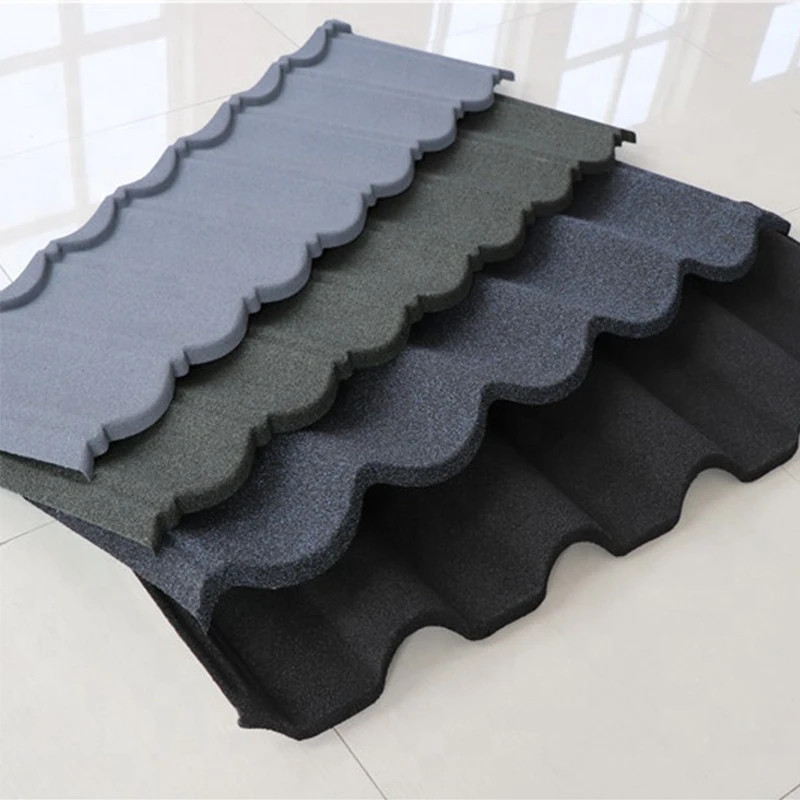 Good Price  Roof 0.4mm Benin Tile Stone Coated Metal Roof Tile Bond Roof Tile