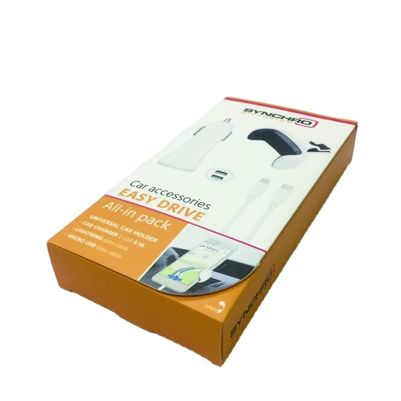 Customized High Quality Cardboard Protective Car Accessories Case Gift Packaging Paper Box All In One Pack