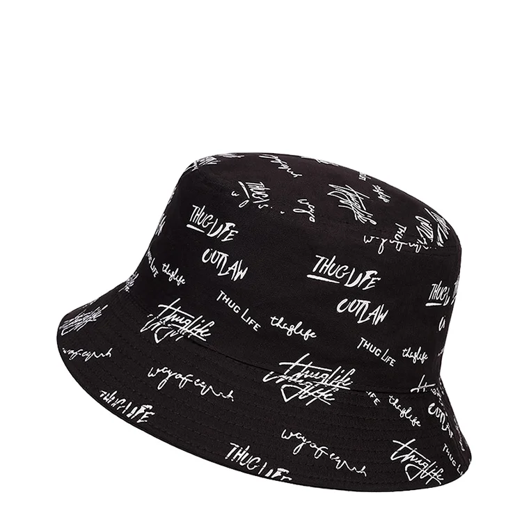 Manufacturer Wholesale Good Quality Reversible Embroidery Logo Private Label Custom Bucket Hat Print