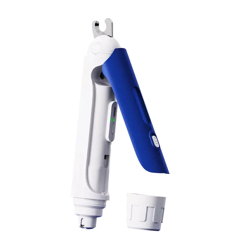 USB Charging Pet Quiet Cat Paws Nail Grooming Trimmer Tool 2 in 1 Nail Clippers Dog Nail Grinder Rechargeable