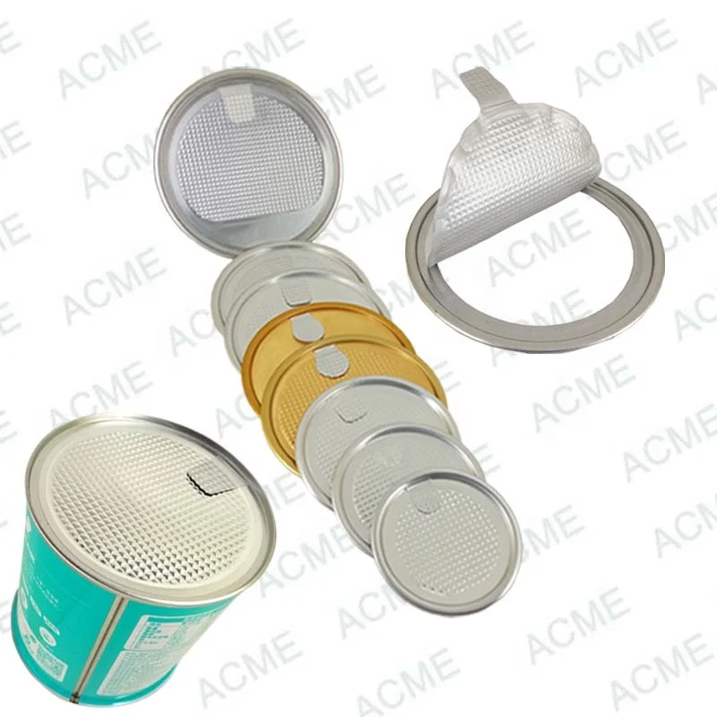 200 Aluminum Foil Easy Open Peel Off Lid for Food Can Packaging Coffee Can Aluminum Easy Tear Off Ends