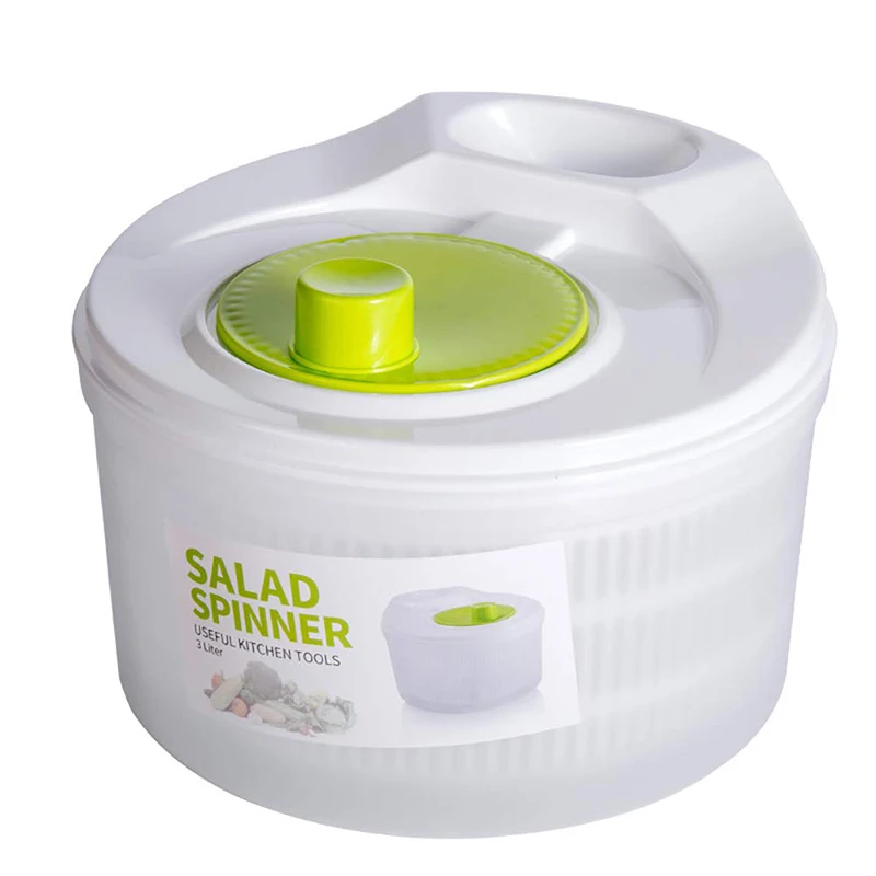 
Vegetable Salad Spinner Dehydrator Salad Rotating Artifact Manual Plastic Salad Dehydration Basket Jar Box Plate Bowl 