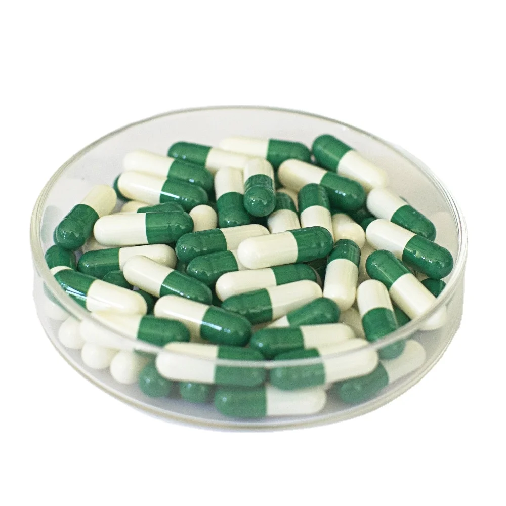 size000#00#0#1#2#3 fruit green bulk empty hard gelatin capsules