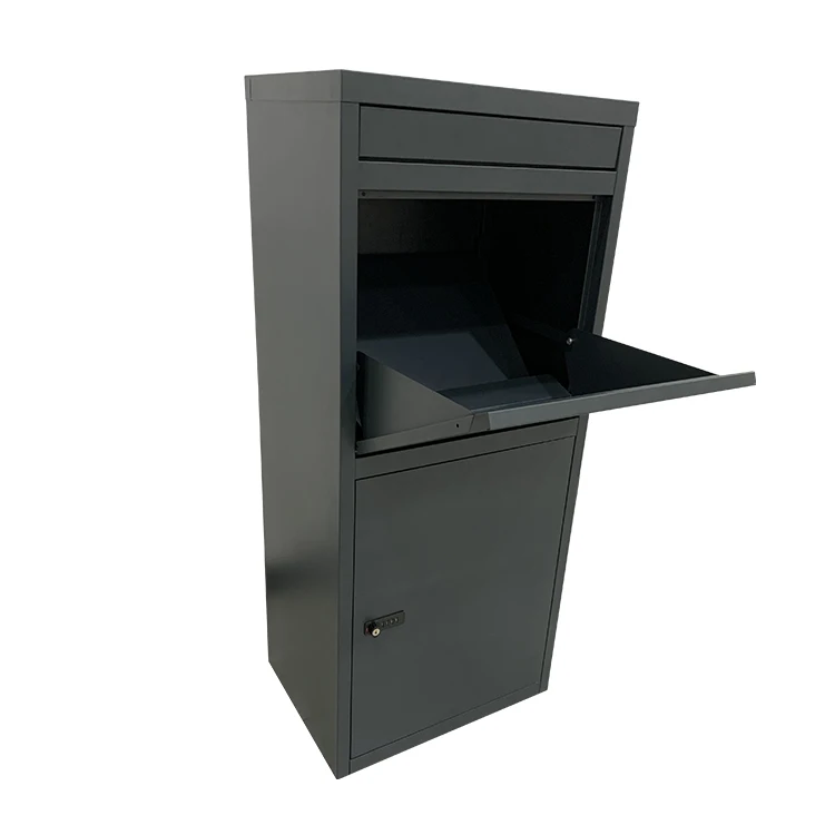 JH-Mech Parcel Mail Drop Box Mailbox  Highly Durable Strong Waterproof Outdoor Garden Galvanized Steel Metal Parcel Mailbox