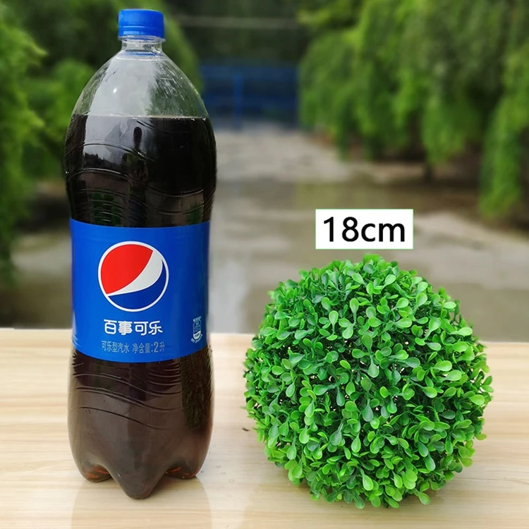 topiary plastic milan round ball plant green grass ball plant  for decoration