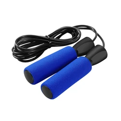 Factory Direct Selling  PVC Training skipping rope foam handle adjustable jumping rope