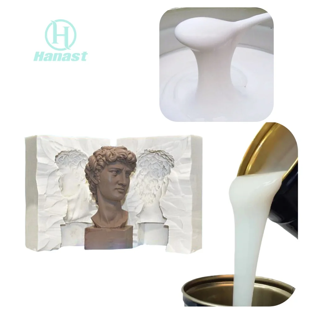 Hot Selling Low Shrinkage Making Mold Resin Gypsum Concrete Wall Tile Culture Stone Rtv-2 Liquid Mold Silicone Rubber