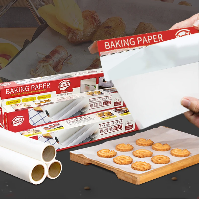 Food Grade Wax/ PE Coated Kraft Grease Proof Paper For Wrapping Paper Food Wrapping Baking Paper Package