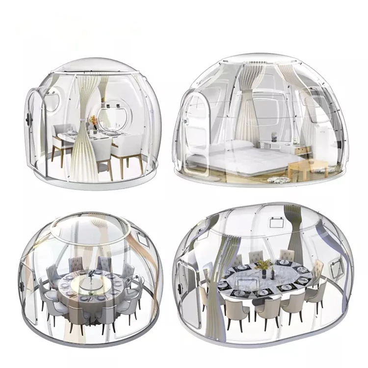 Pc Domes Transparent Glamping Geodesic Dome House For Sale Waterproof dome