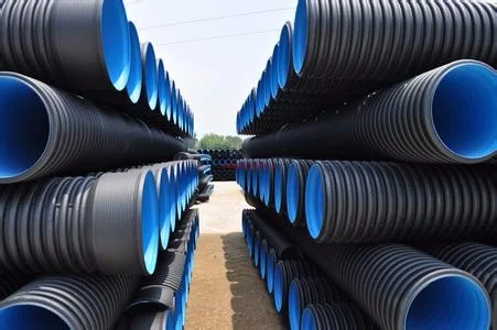Factory Sale HDPE double wall corrugated pipe diameter 200 300 400 500 600 700 800 mm sn8 sn4