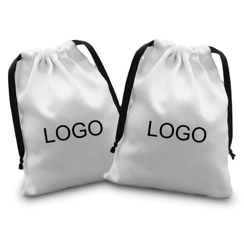 Многоразовые Экологически чистые индивидуальные сумки на шнурке, сумка из органического хлопка