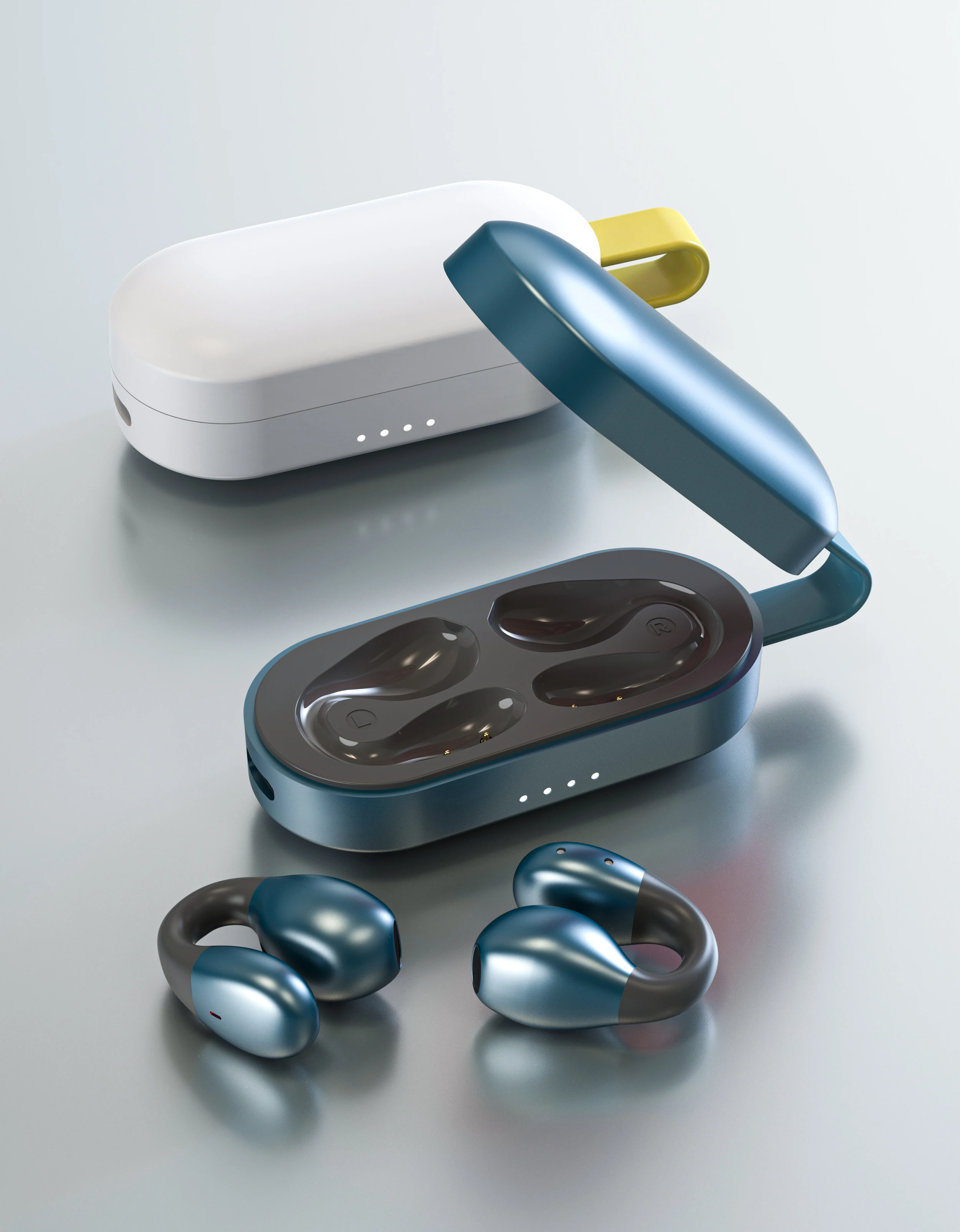 Good Quality Pocket TWS Earphone LEDt Indicator Comfortable Clip on Ear Earbuds Ear clip-type open Ear clip earphone