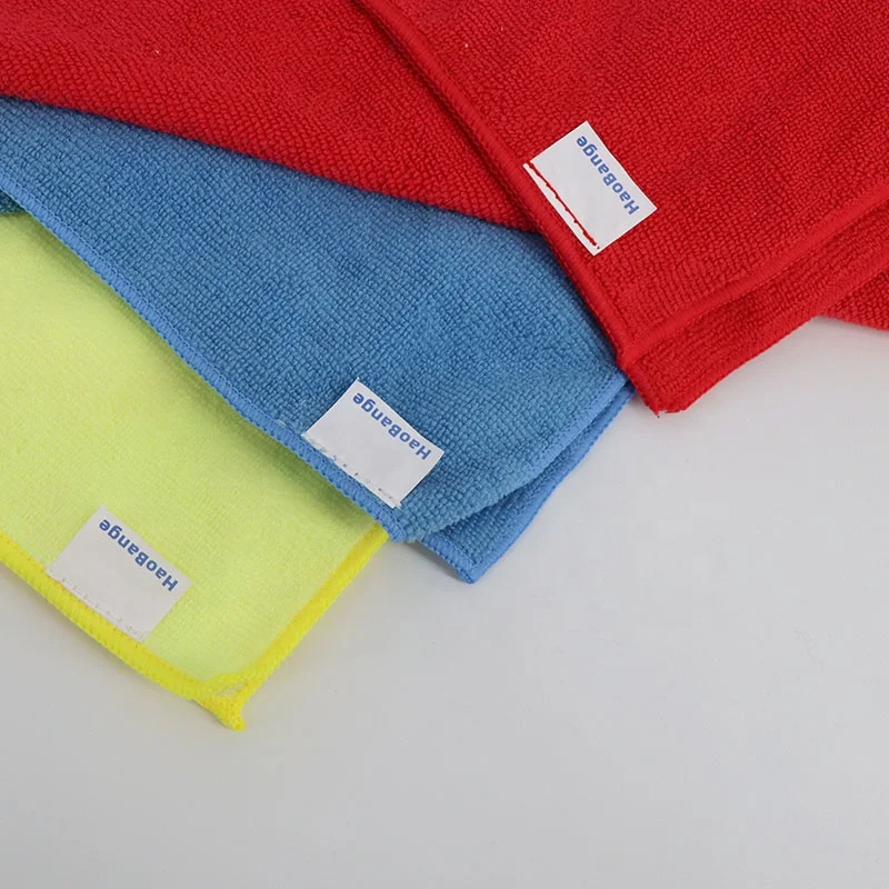 Haobange Cleaning rags microfiber cleaning cloth kitchen towel custom logo for car,household