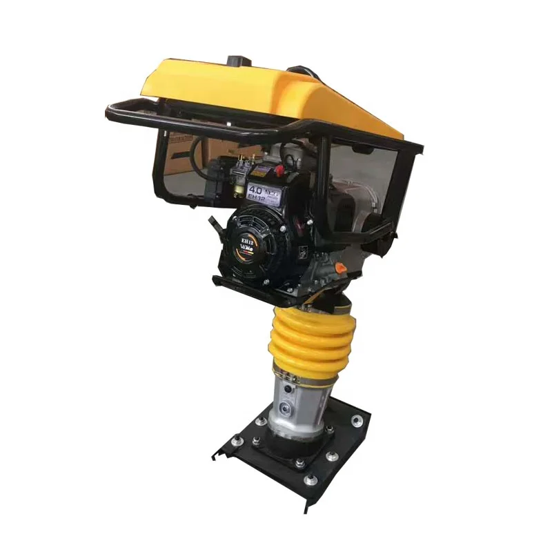 
Petrol drive soil tamping impact rammer road construction gasoline jumping rammer compactor 