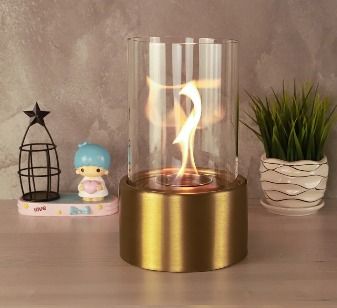 Высокое качество TT-15 круглый журнальный стол камин на этаноле