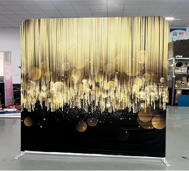 Top Quality Easy-to-Assemble for Event & Trade Show Advertising & Party Versatile Fabric Tension Display Backdrop
