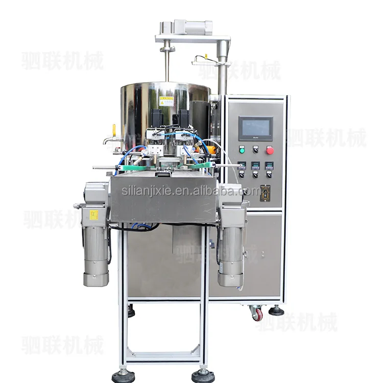 SILIAN High capacity Double head oil wax quantitative heating filling machine