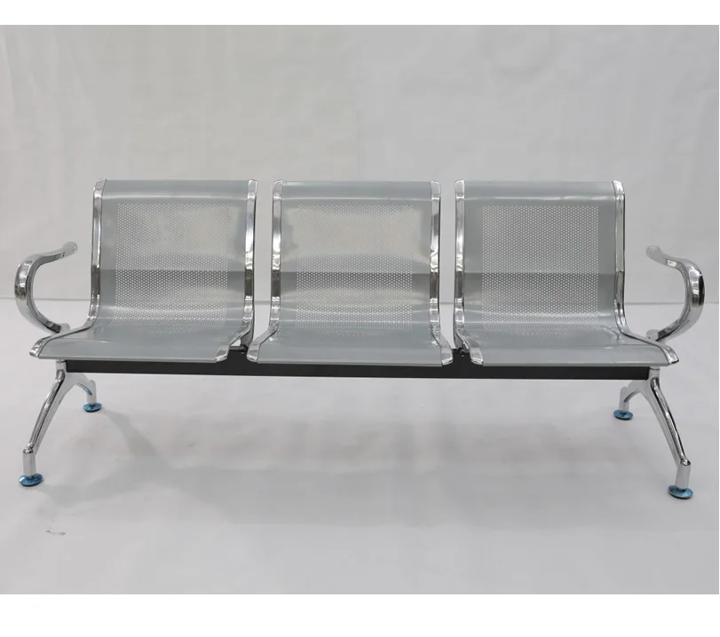 Reception chair Leather Steel 2 3 4 5 Seater Medical Office Salon Metal Airport Hospital Guest Waiting room Chair with Arm