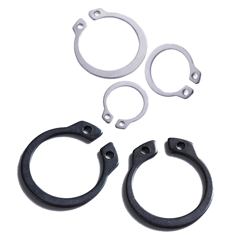Custom Stainless Carbon Steel Self Lock Oval Washers Black Oxide DIN471 External Spiral Circlips Shaft Retaining Rings Snap Ring