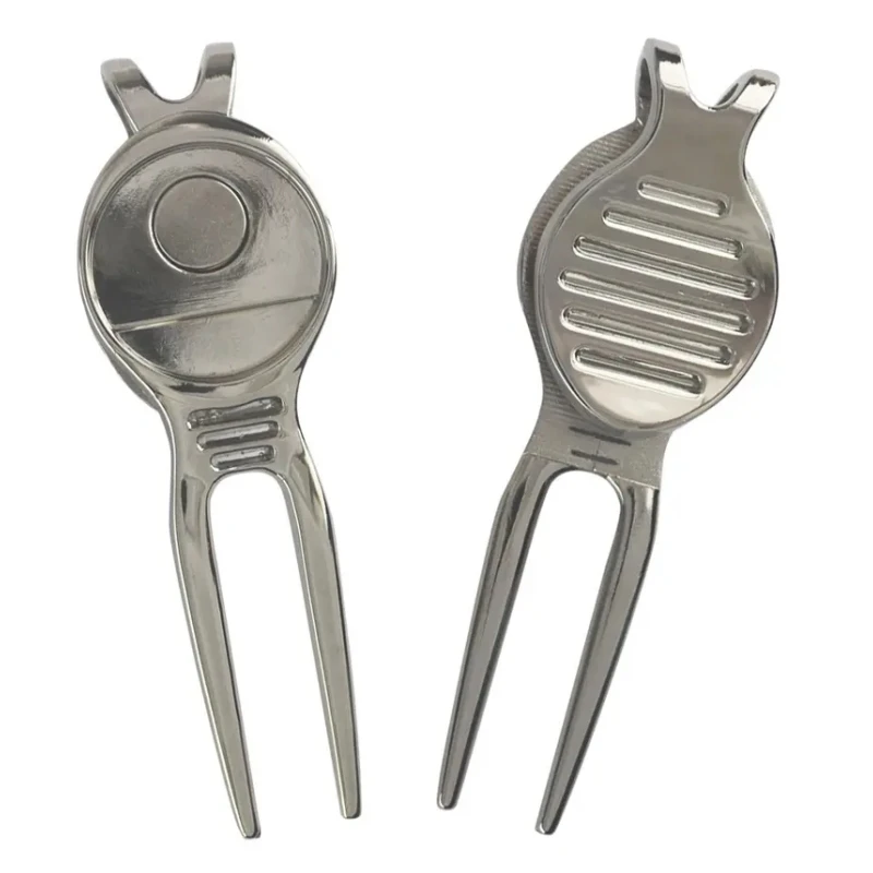 SER Promotion Practical Golf Equipment Logo Custom Metal Golf Divot Tool With Golf Ball Marker