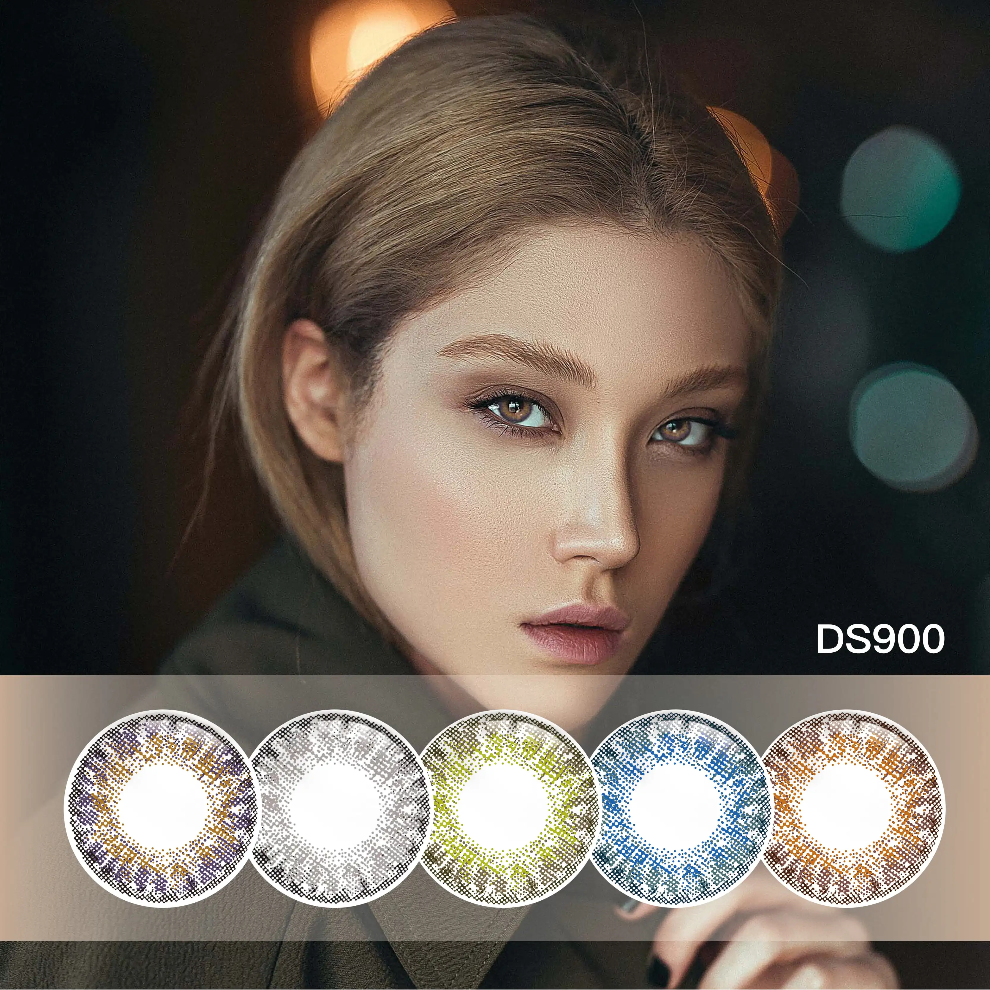 DS900 Gray Violet Color Lens Hot Selling Color Contact Lens Wholesale Price Monthly Contact New Arrival
