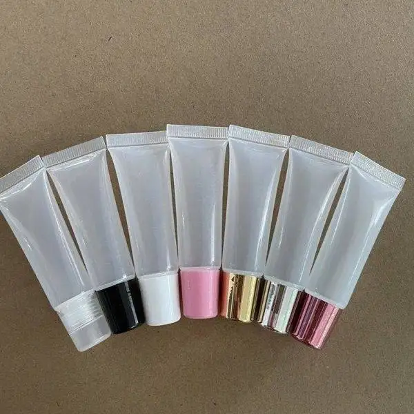 clear Lip Gloss tubes Squeeze Tubes Lipstick Container Cosmetic Packagingmakeup lip gloss balm soft tubes balm lip gloss