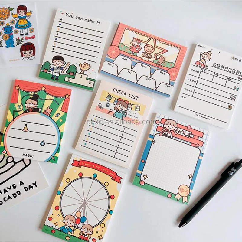 Logo printed cheap to do list writing promotional mini small notepad