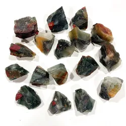 Natural Stone Healing Crystal Mineral Specimen Rocks Quartz Reiki Bloodstone Raw Stones for Decorate