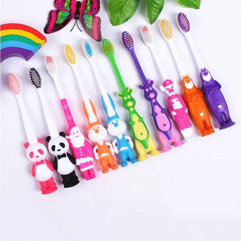 High Quality Personalized Child Tooth Brush baby toothbrush customized cute cartoon design toothbrush