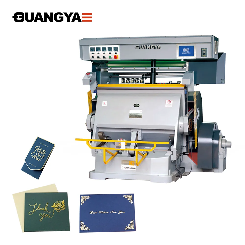 TYMC-1400 Wine Box Manually Fed Paper Hot Foil Stamping Embossing Machine For Cosmetic Box
