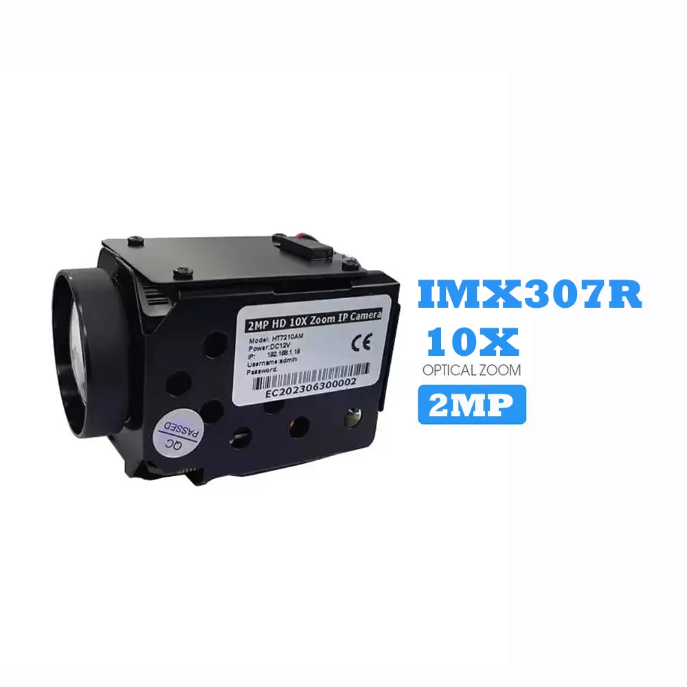 2MP 30FPS Motion Detection Night Vision 10X Optical Zoom IMX307R CMOS Camera