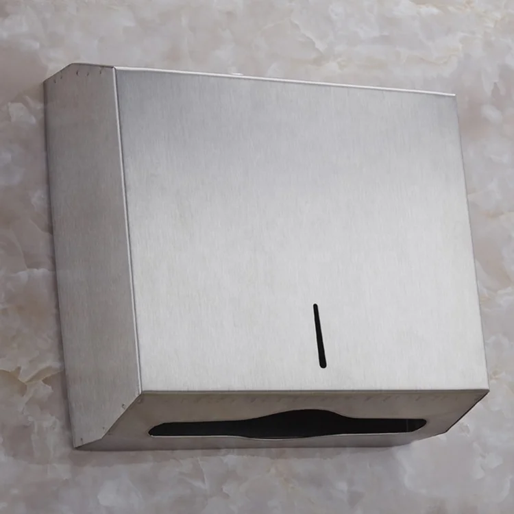 Waterproof Lockable Wall Mounted Tissue Box Commercial Paper Dispenser for Hotel Mall Bathroom