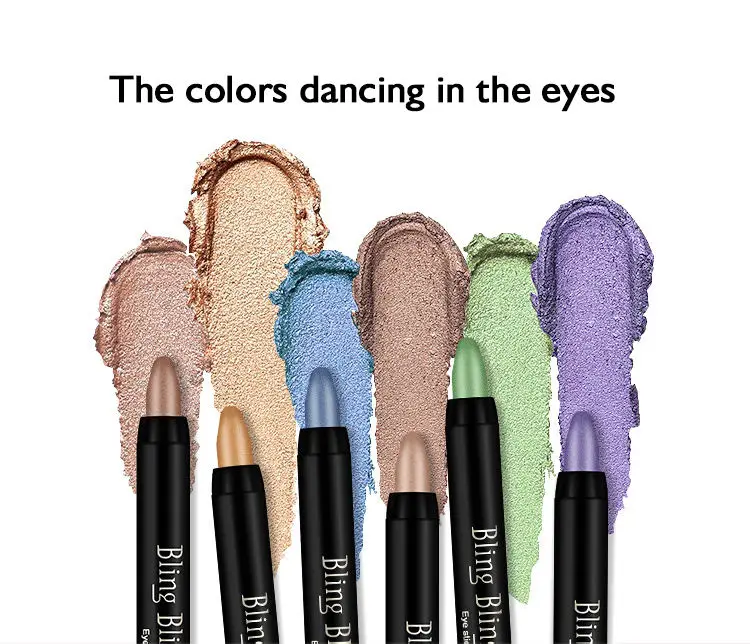 black tube The latest new products beauty makeup waterproof portable eye shadow stick highlighter eyeshadow pen