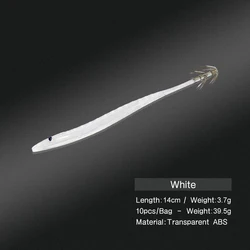 Squid Stick Soft Lure  Octopus Squid Lure Kit Double Hook Tail Luminous 14Cm/3.7G  Squid Luminous Soft Lure