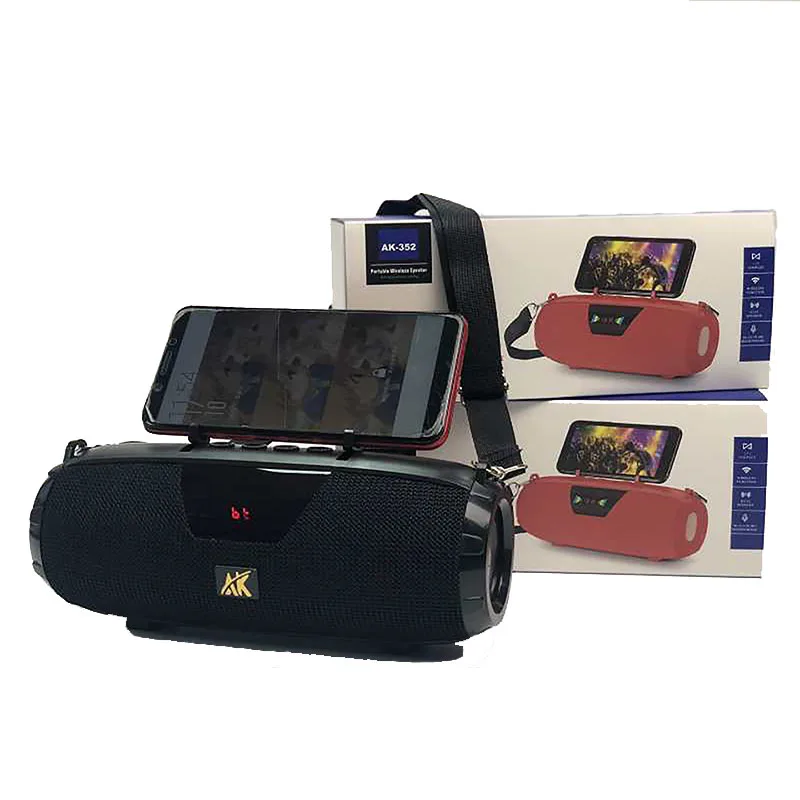 Portable Wireless Support TF Card Outdoor Electronics Gadgets Fabric Straps Blue Tooth Speaker Radio Player With Mobile Holder