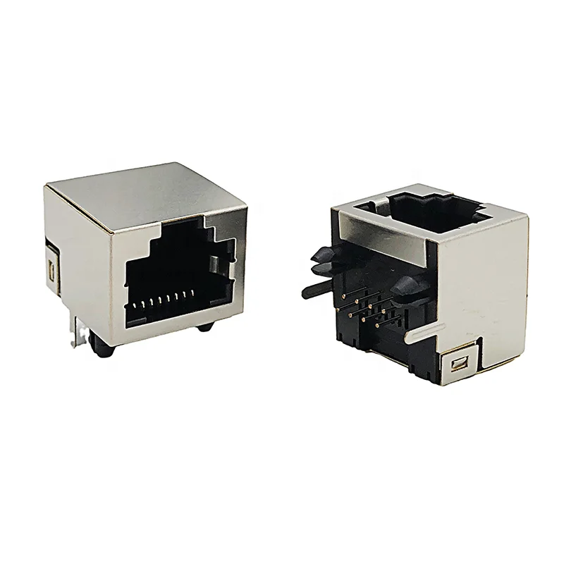 Гнездо RJ45 PCB, гнездо 8P8C, экранированный со светодиодным модульным разъемом