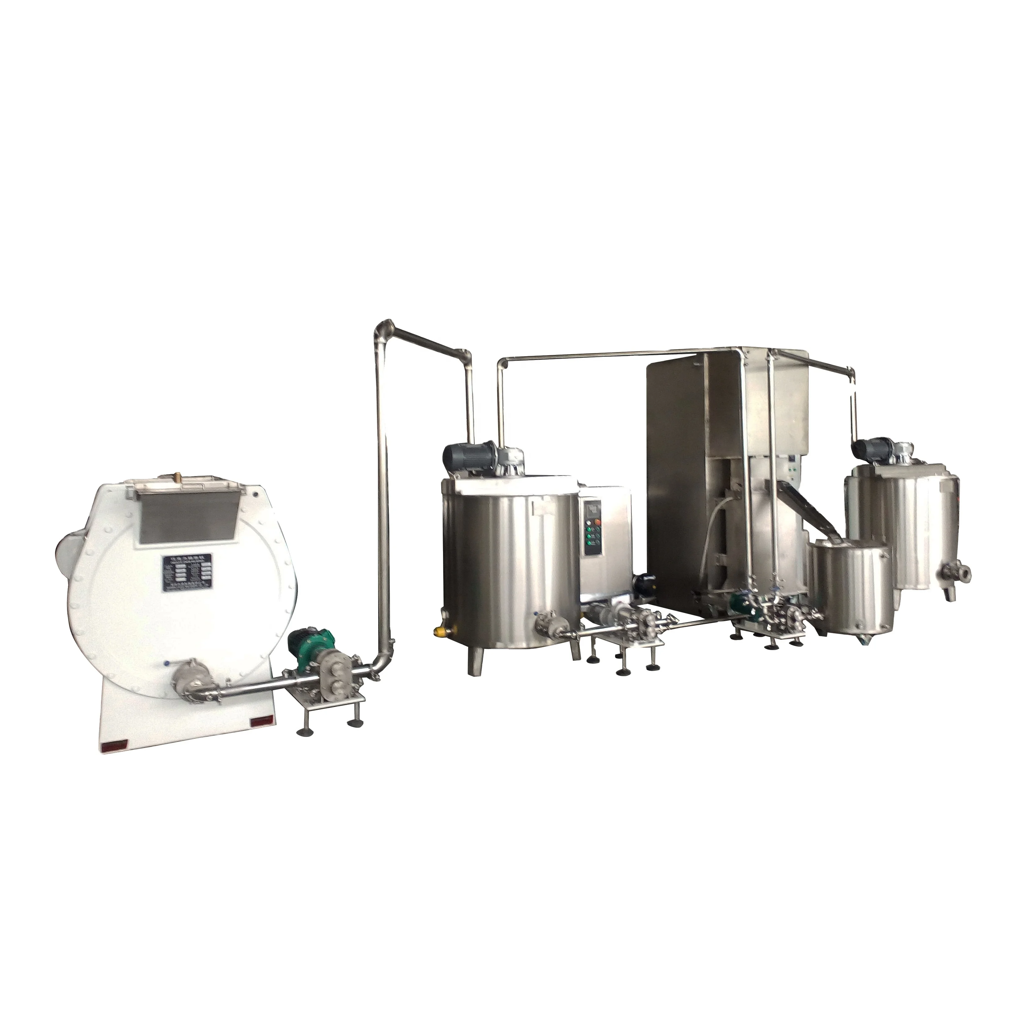 500kg/h Automatic Chocolate Ball Mill Chocolate Ball Mill Refiner Machine Chocolate Paste Production Line