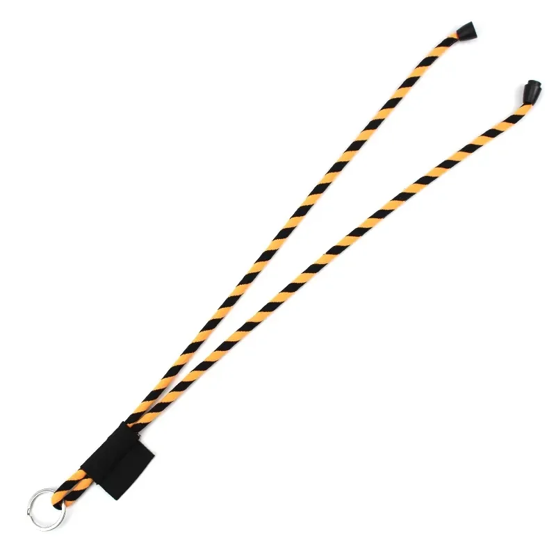 Factory Wholesale Elastic Colorful Jacquard Woven Round Lanyard Custom Logo Neck Rope Lanyards
