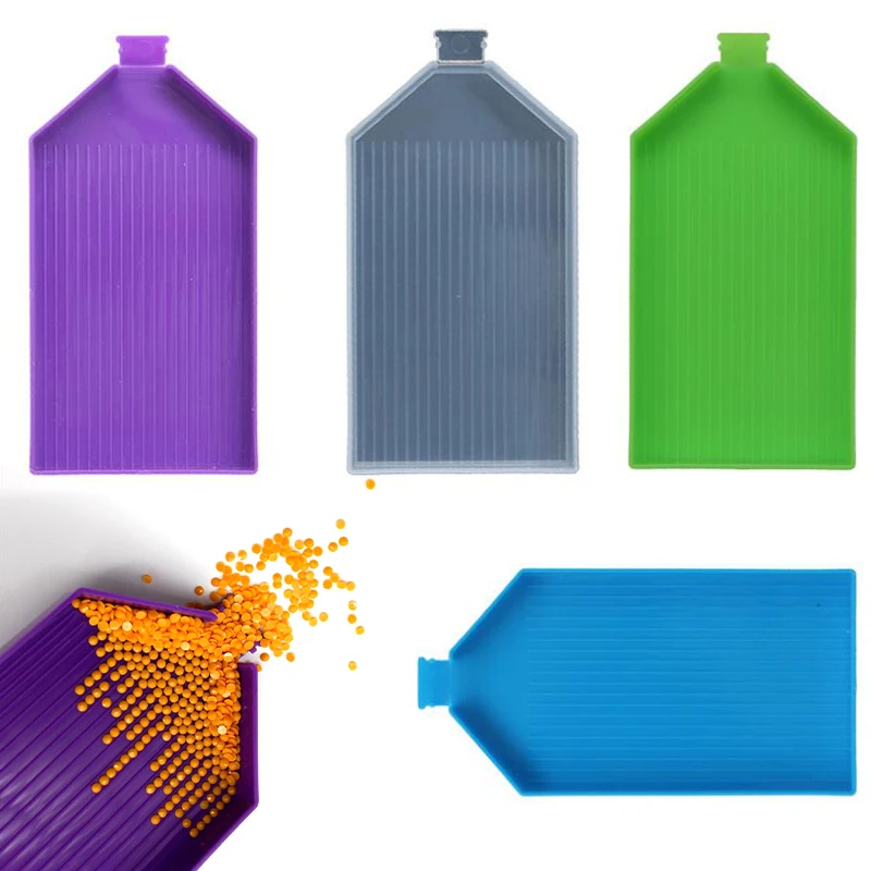 Large Capacity Big Drill Plate 5D DIY Diamond Painting Tray Plate Embroidery Accessories Square Plastic Large Custom Art Plastic