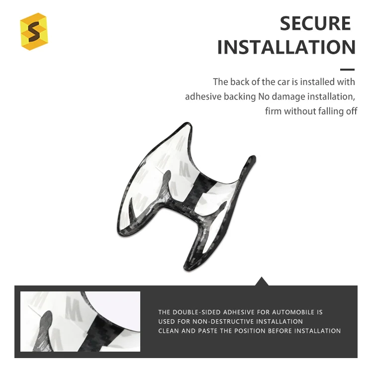 Es Carbon Fiber Interior Accessories POLO T-Cross Gear Shift Knob For VW 2019+