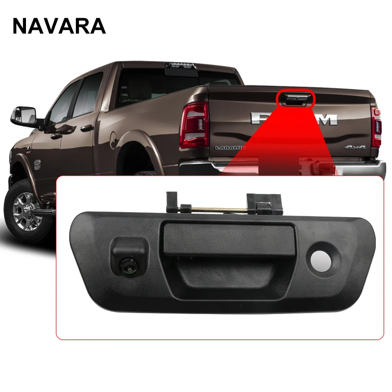 Replacement parts suitable for Nissan Navara D23 NP 300 black tailgate reverse handle with camera